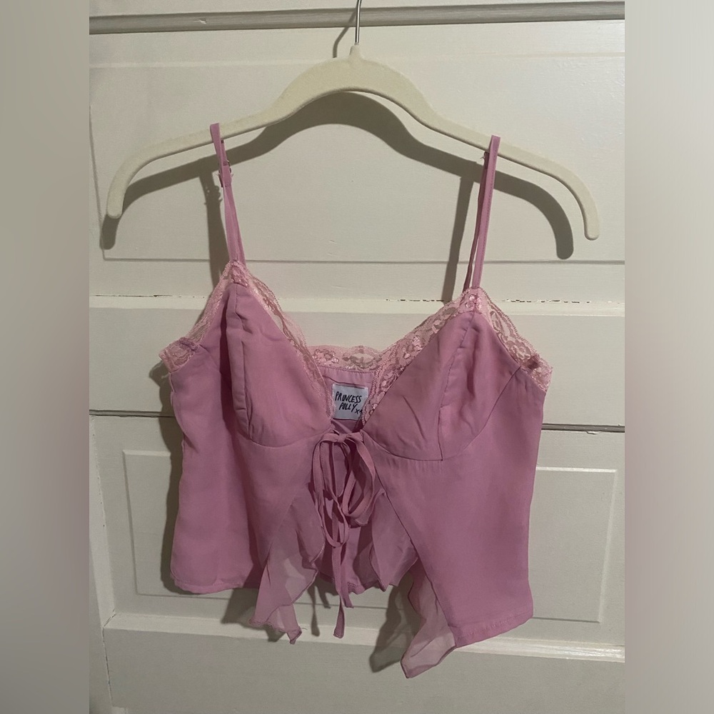 Princess Polly Blush Camisole with Lace Detail - Picture 2 of 10